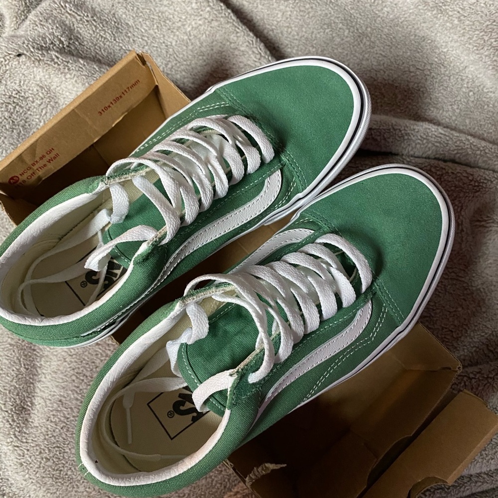 green old skool vans